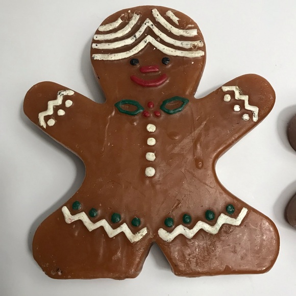 vintage Xmas Candles ROBERT ALAN CANDLE Co. house Christmas & Gingerbread Man - Picture 6 of 16